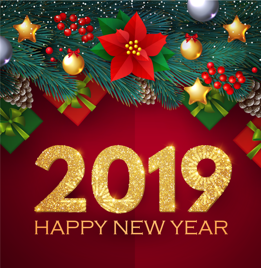 900x922 Christmas Happy New Year Vector Free Vector Graphic Download