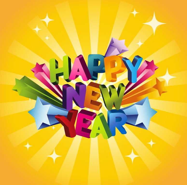 775x768 Happy New Year Vector Illustration Free Vector Graphics All
