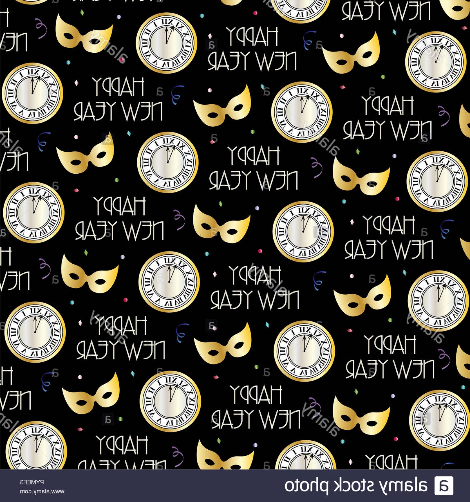 1560x1668 Vector New Years Eve Clock Hoodamath