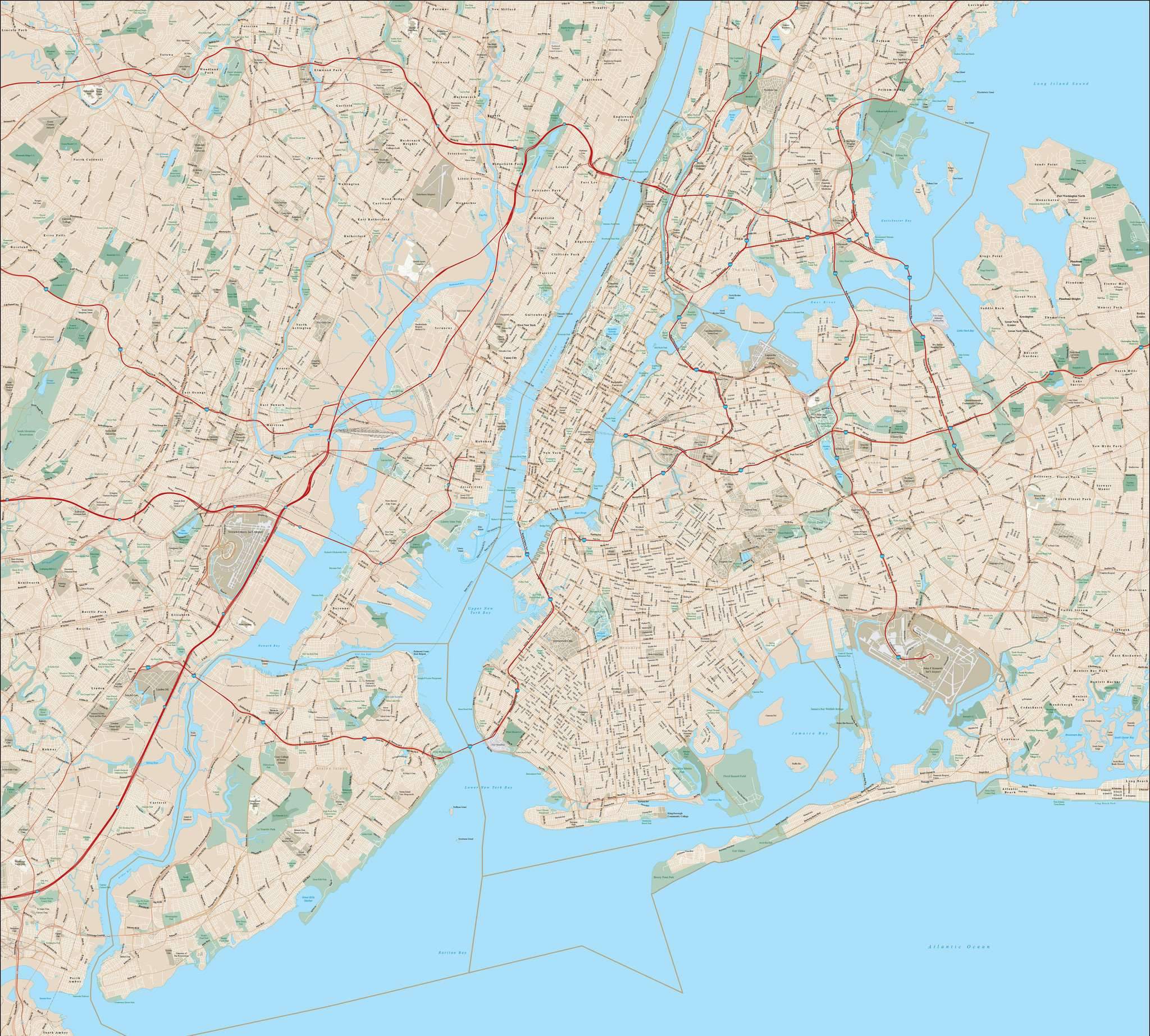 New York City Map Vector at Vectorified com - New York City Map Vector 14