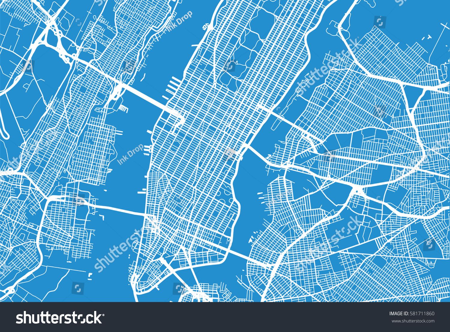 1500x1107 New York City Vector Map Mny Map Vector, City Vector, Map
