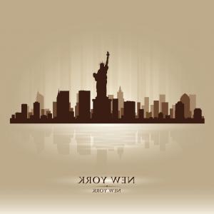 300x300 New York Skyline City Silhouette Vector Hoodamathrun