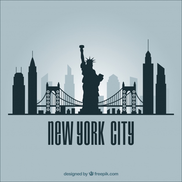 New York City Silhouette Vector at Vectorified.com | Collection of New ...