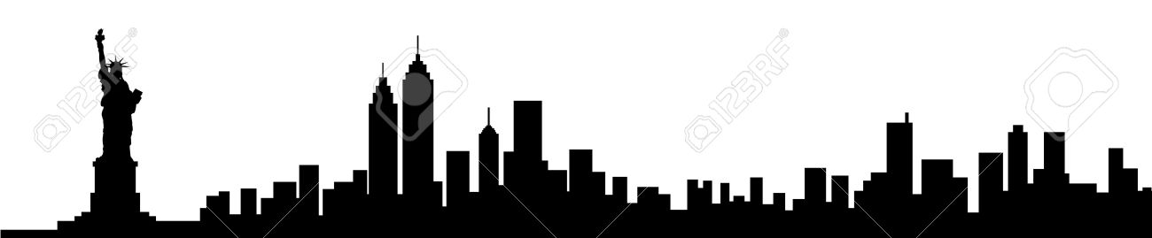1300x269 City Silhouette New York
