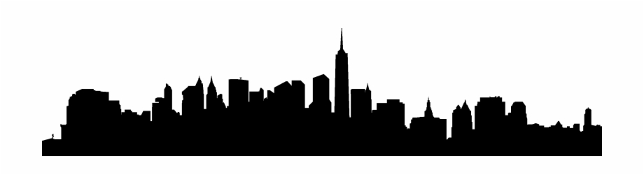920x250 City Skyline Silhouette Vector Free Download