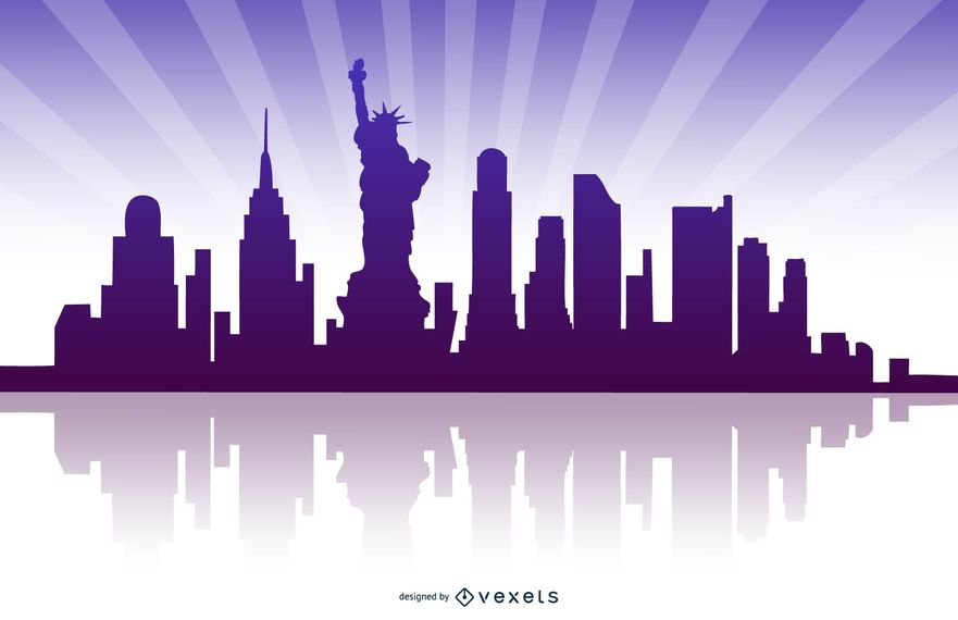 881x570 New York Reflected Skyline