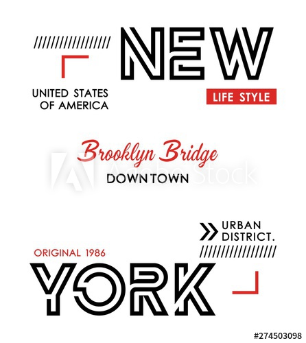 New York Typography Design For T Shirt Printing And Various Uses 446x500 New York Typography Design For T Shirt Printing And Various Uses