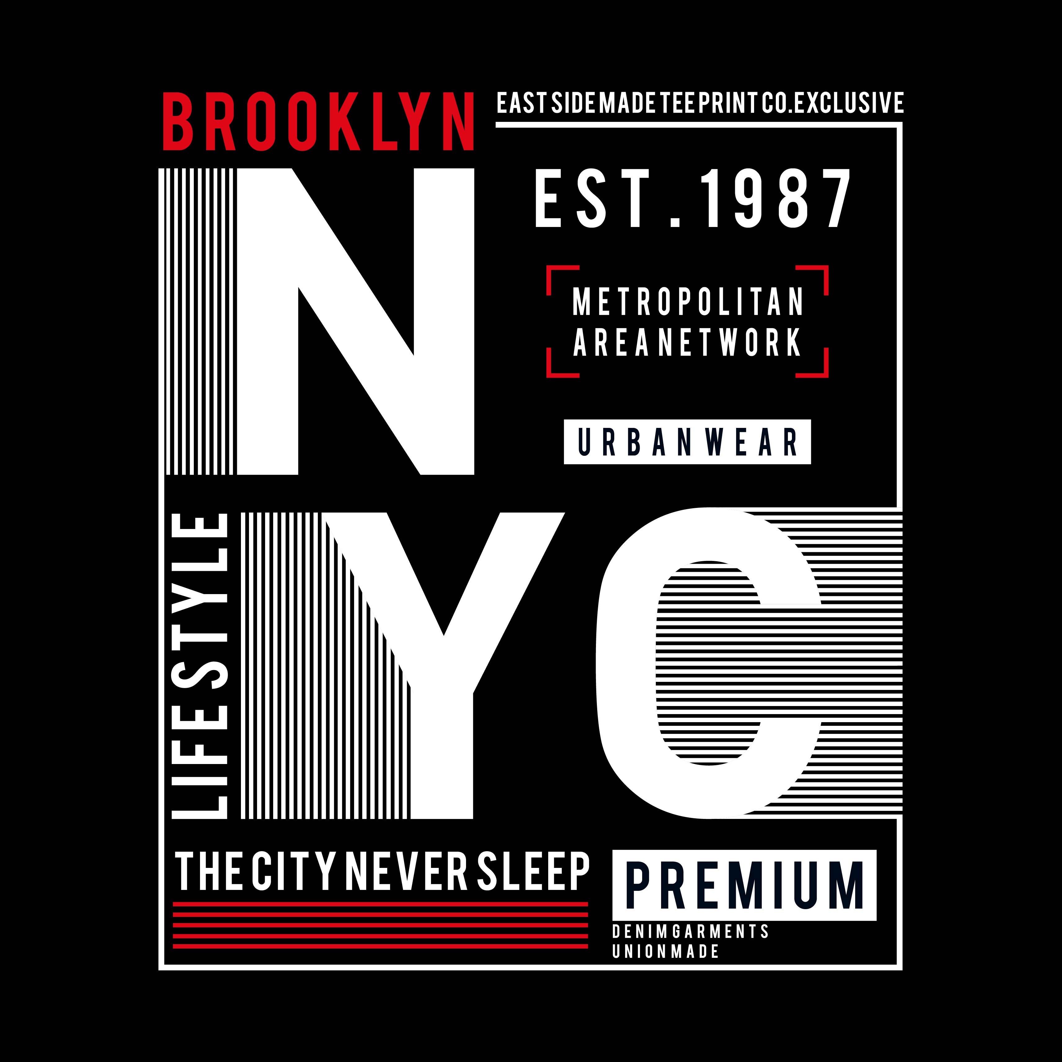 Typography Design New York City T Shirt Graphic 3425x3425 Typography Design New York City T Shirt Graphic