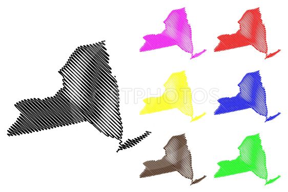 New York Map Vector 562x375 New York Map Vector