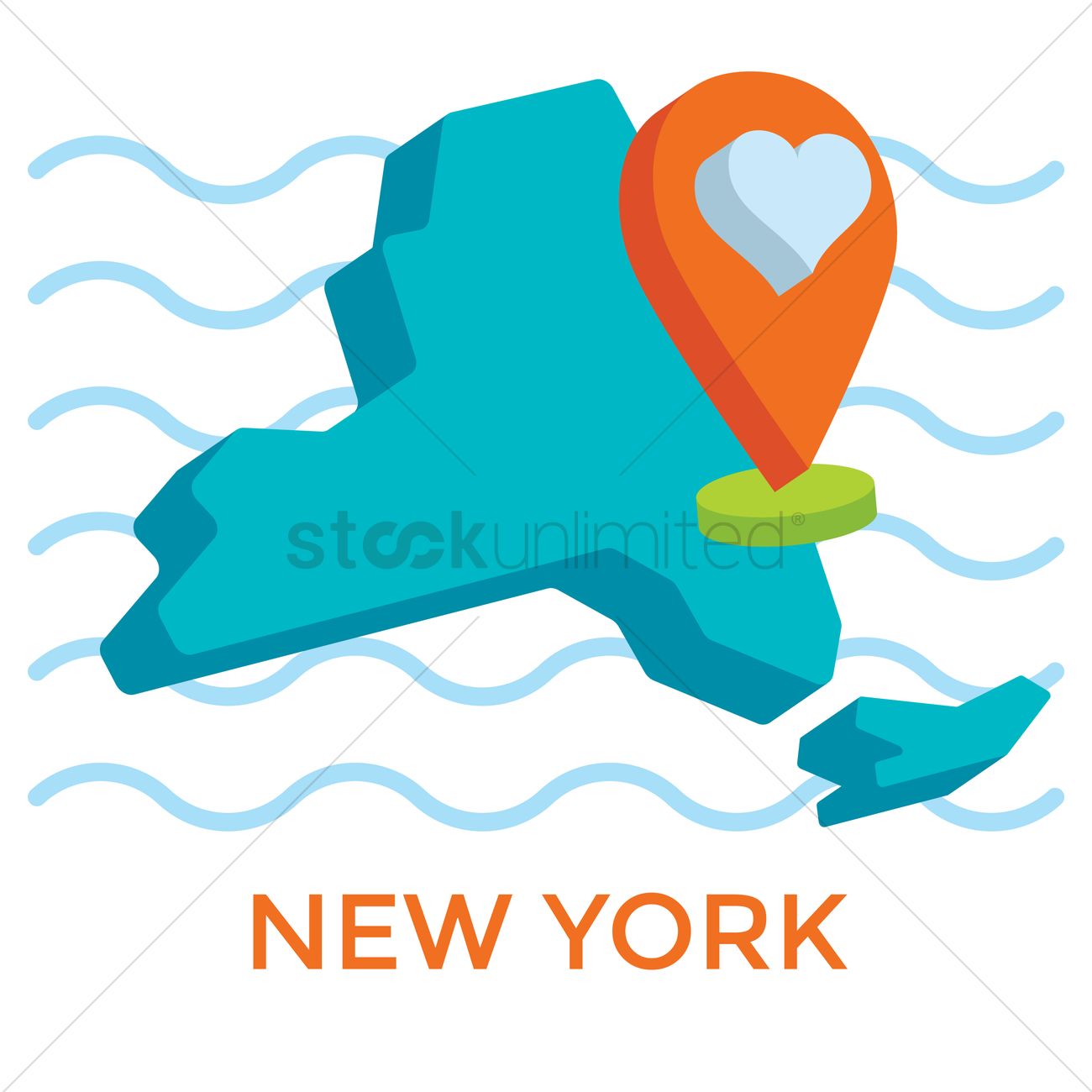New York Map Vector Image 1300x1300 New York Map Vector Image