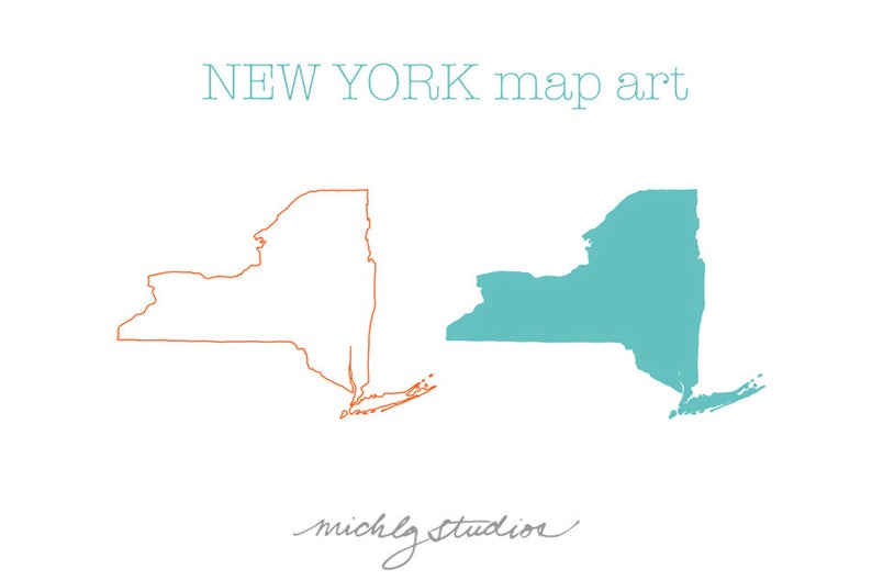 Vector Png New York Map Digital Clip Art State Country Etsy 794x528 Vector Png New York Map Digital Clip Art State Country Etsy