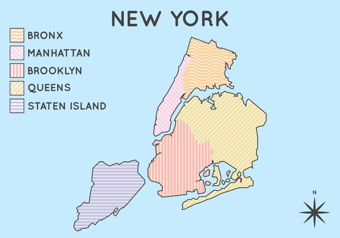 New York Map Vector at Vectorified.com | Collection of New York Map ...