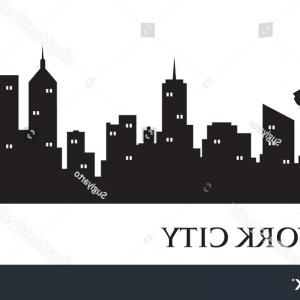 300x300 New York Skyline Silhouette Vector City Hoodamathrun