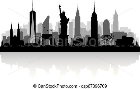 450x286 New York City Skyline Silhouette New York City Skyline Vector
