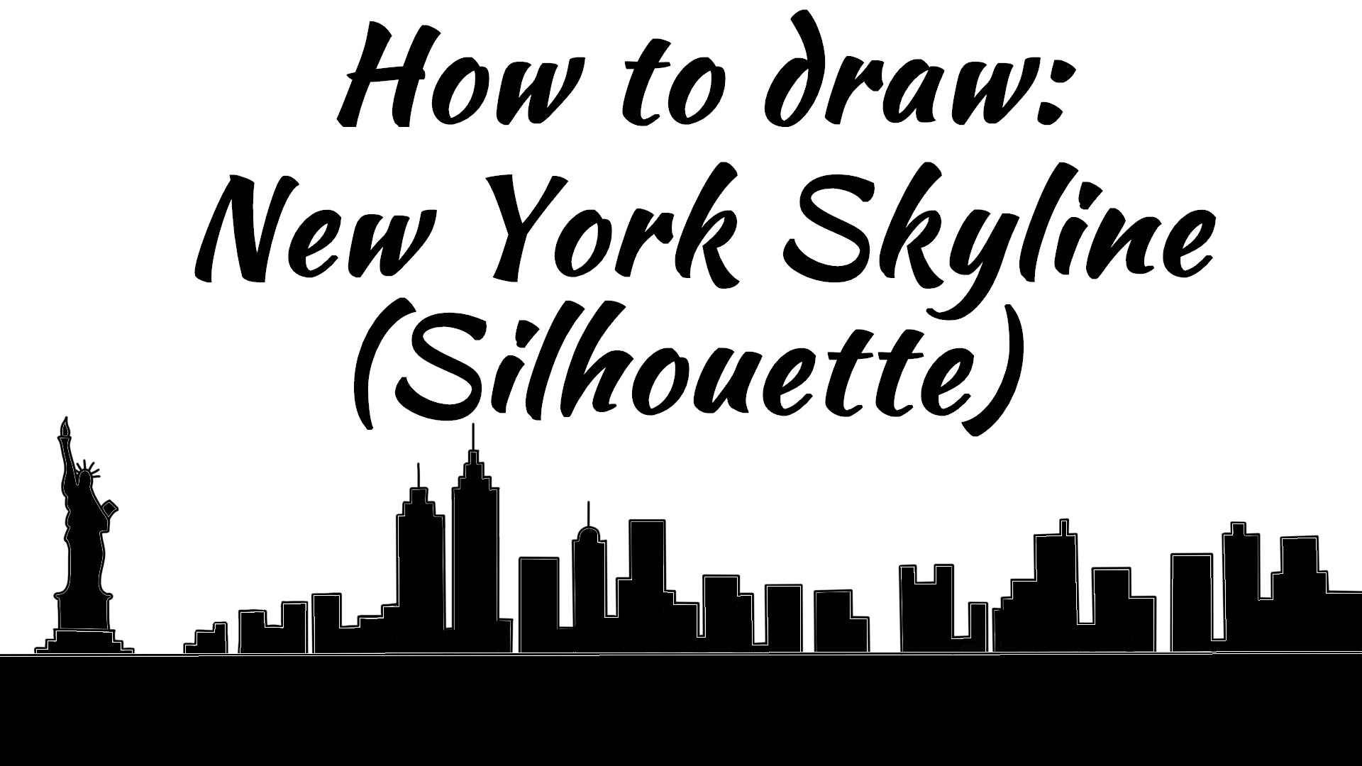 1920x1080 Collection Of 'new York Skyline Silhouette' Download More Than
