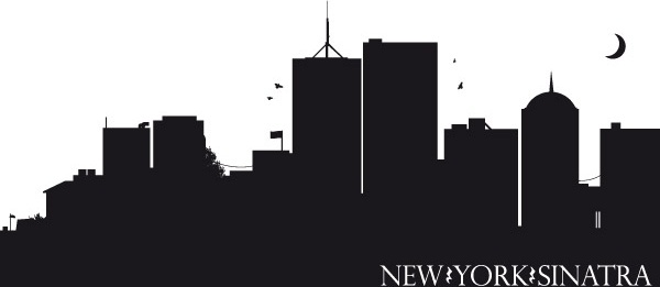 600x261 New York City Skyline Silhouette Free Vector Download