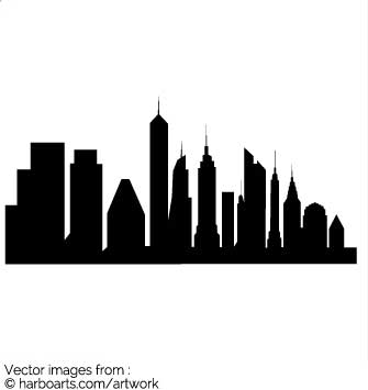 New York Skyline Outline Vector at Vectorified.com | Collection of New ...