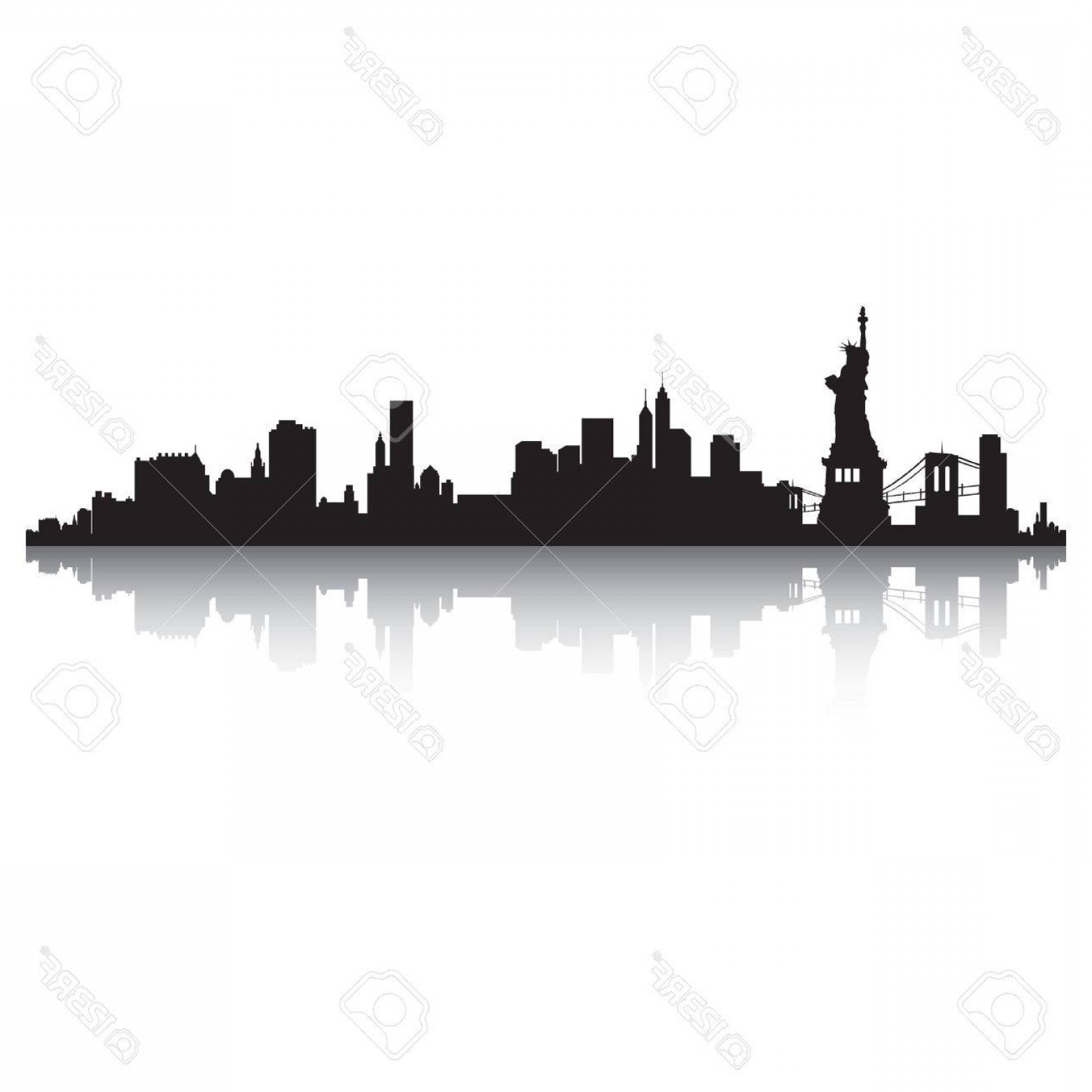 1560x1560 New York Skyline Silhouette Vector Savoyuptown