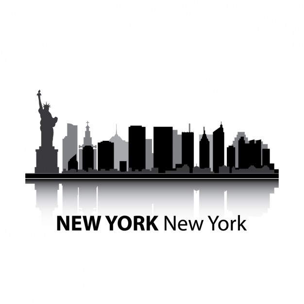 626x626 New York Skyline Design Vector Free Download