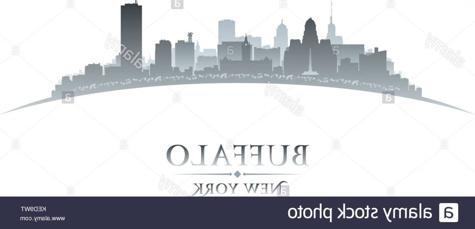 1560x753 Stock Image Buffalo New York City Skyline Silhouette Vector