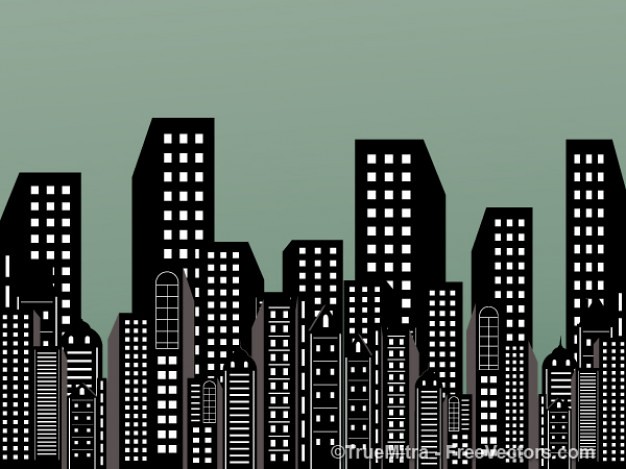 626x469 New York City Skyline Silhouette Vector Free New York
