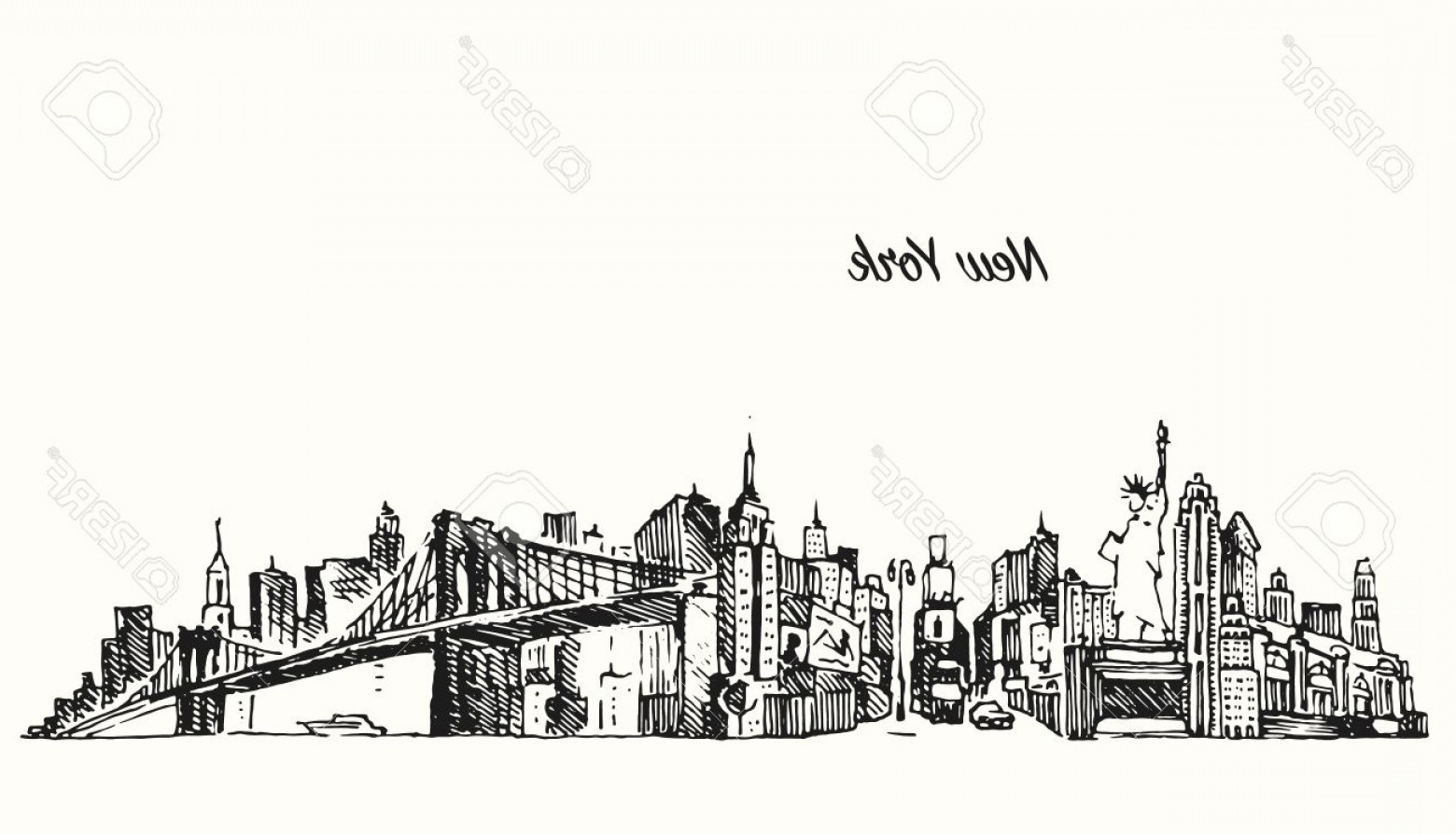 New York Skyline Vector Hoodamathrun 1560x894 New York Skyline Vector Hoodamathrun