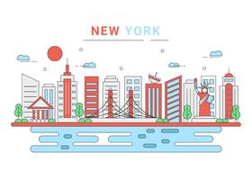 Free New York Skyline Vector Art 280x200 Free New York Skyline Vector Art