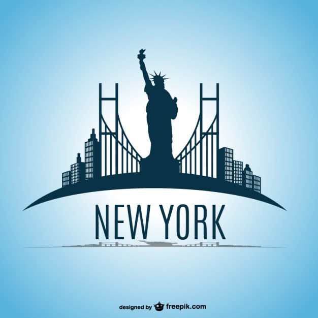 New York Skyline Vector Free Download 626x626 New York Skyline Vector Free Download
