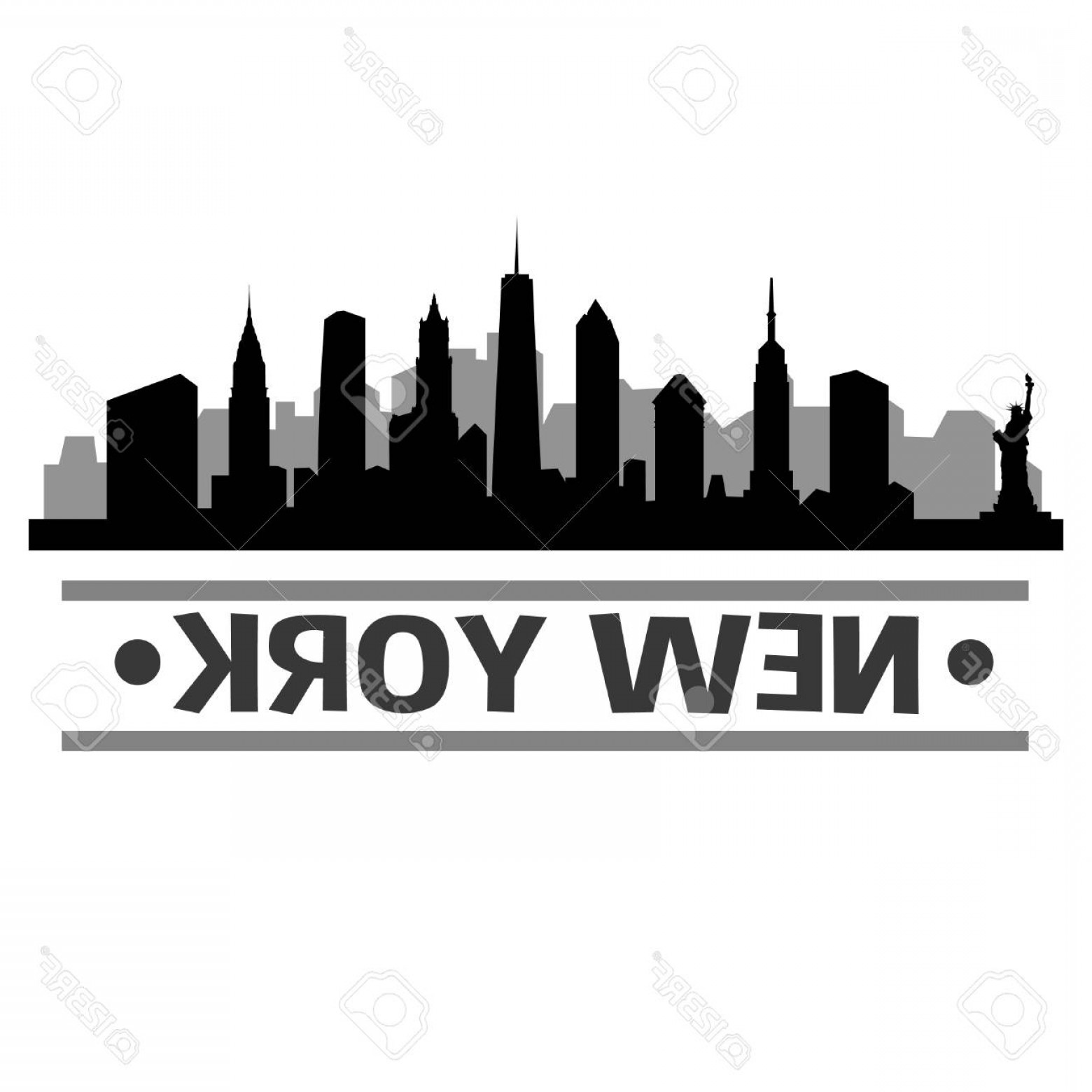 Photostock Vector New York Skyline Vector Art City Design 1560x1560 Photostock Vector New York Skyline Vector Art City Design