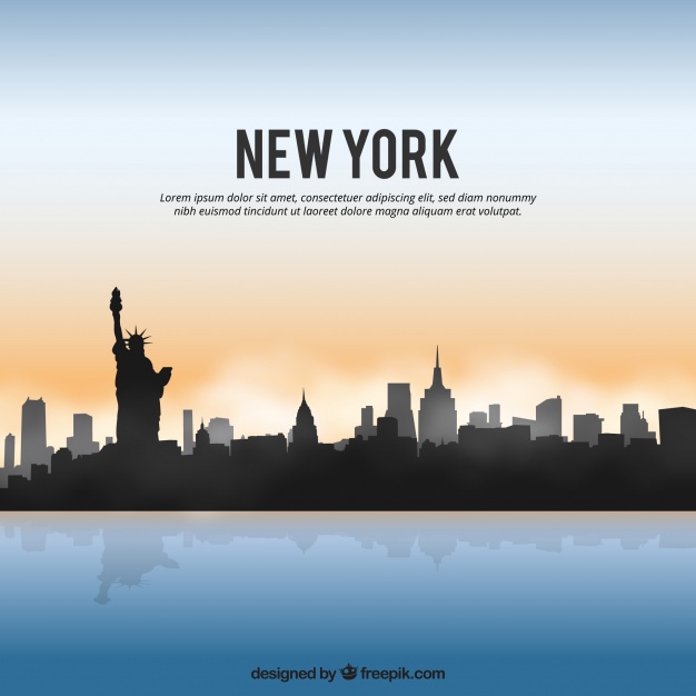 Shiny New York Skyline Vector Free Download 626x626 Shiny New York Skyline Vector Free Download
