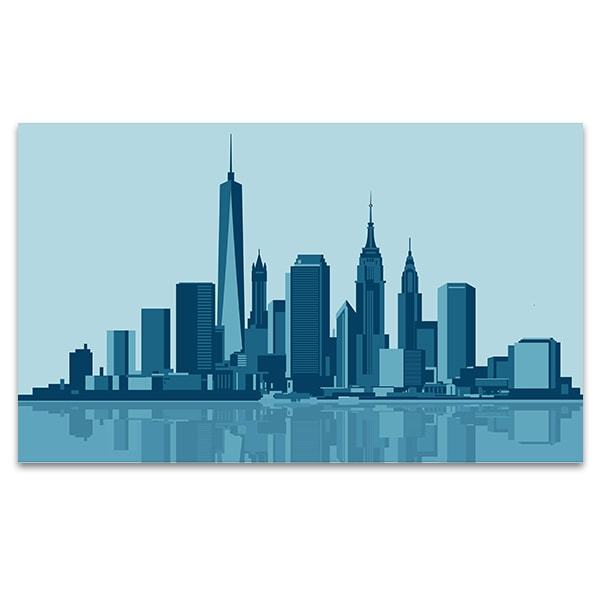 Wall Hangings For Homes New York Skyline Vector Art Print 600x600 Wall Hangings For Homes New York Skyline Vector Art Print