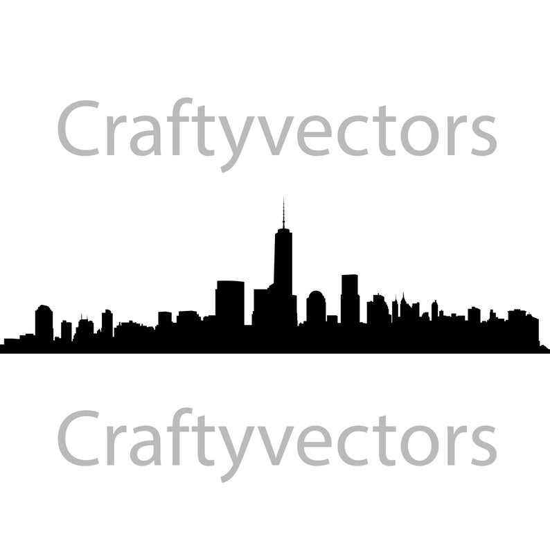 New York City Skyline Vector Etsy 794x794 New York City Skyline Vector Etsy