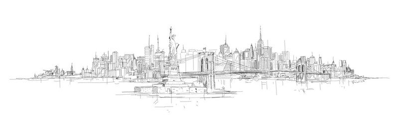 819x240 New York Skyline Vector Photos, Royalty Free Images, Graphics
