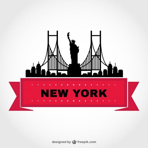 New York Skyline Vector Free at Vectorified.com | Collection of New ...