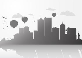283x200 Free New York Skyline Vector Art