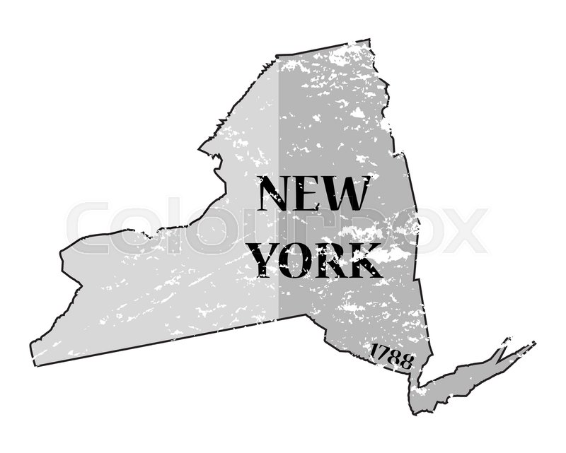A Grunged New York State Outline With Stock Vector Colourbox 800x641 A Grunged New York State Outline With Stock Vector Colourbox
