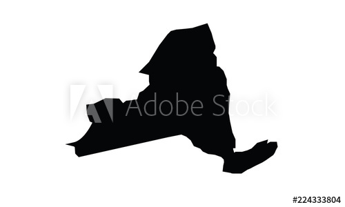 New York Outline Map State Shape United States 500x300 New York Outline Map State Shape United States