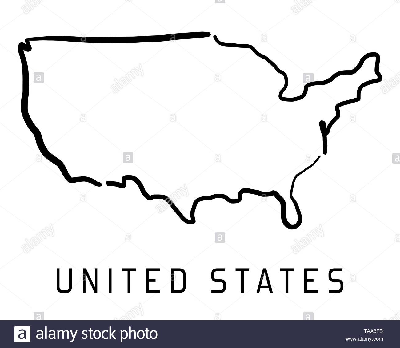 Printable Vector Graphics Map Blank United States Outline Save 1300x1130 Printable Vector Graphics Map Blank United States Outline Save