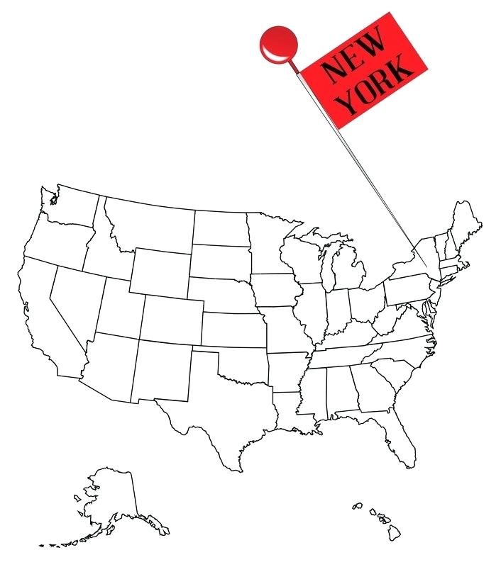 New York State Map Outline 706x800 New York State Map Outline