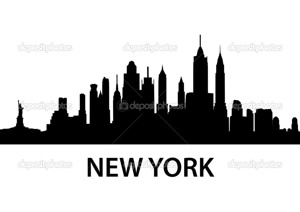 New York State Silhouette Vector