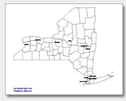 Printable New York Maps State Outline, County, Cities 250x200 Printable New York Maps State Outline, County, Cities