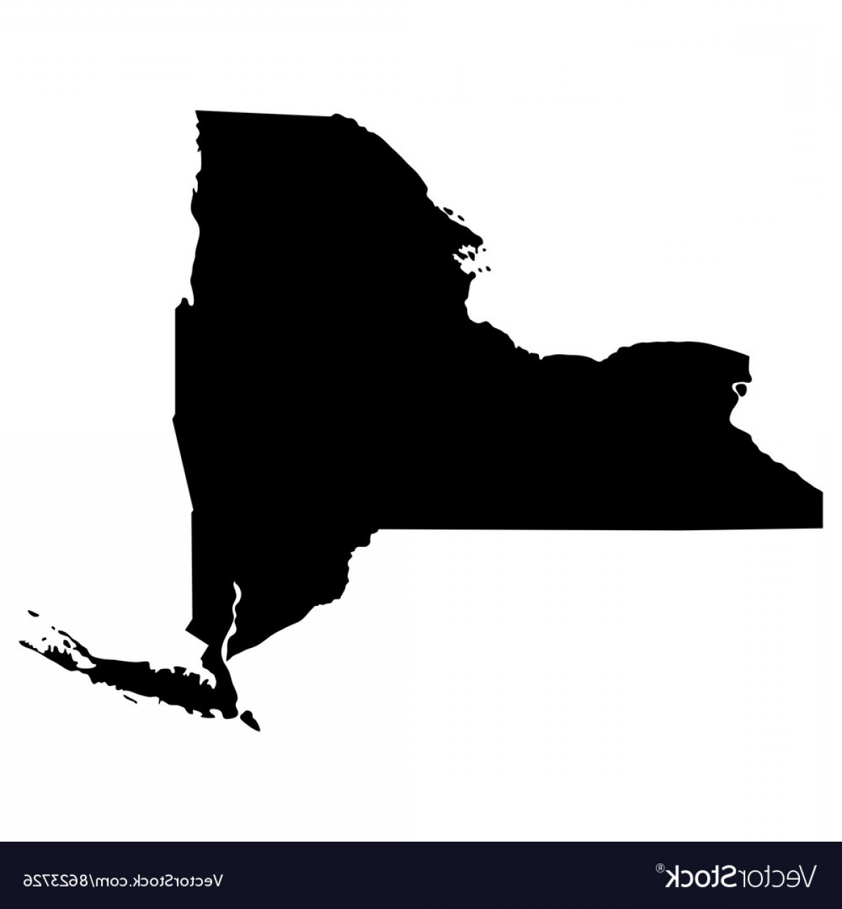 New York State Silhouette Vector at Vectorified.com | Collection of New ...