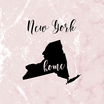 350x350 New York Clipart, Usa State Vector Clipart, New York Home, Gold Us
