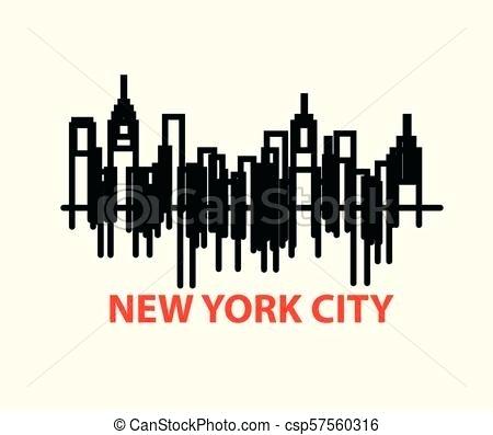 New City Skyline Nyc Art York Vector Fullmeal 450x397 New City Skyline Nyc Art York Vector Fullmeal