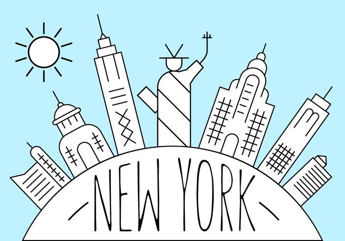 New York City Free Vector Art 700x490 New York City Free Vector Art