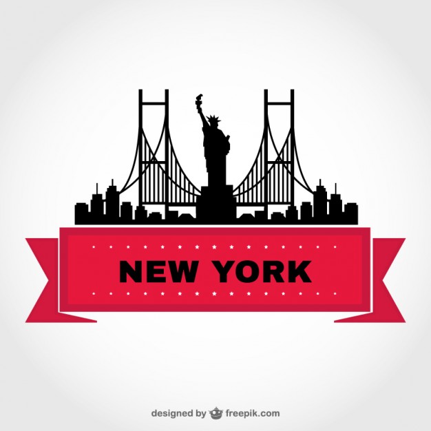 New York Skyline Template Free Vector 626x626 New York Skyline Template Free Vector