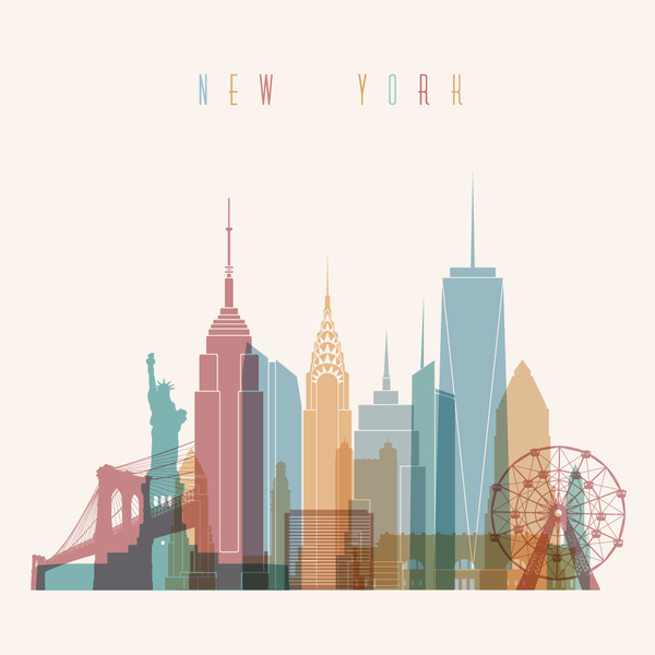 New York Building Vector Illustration Free Download 600x600 New York Building Vector Illustration Free Download