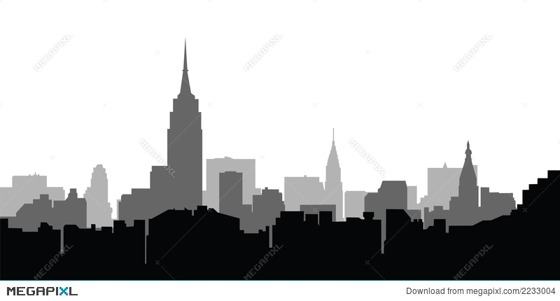 City Skyline New York Vector Illustration 800x430 City Skyline New York Vector Illustration