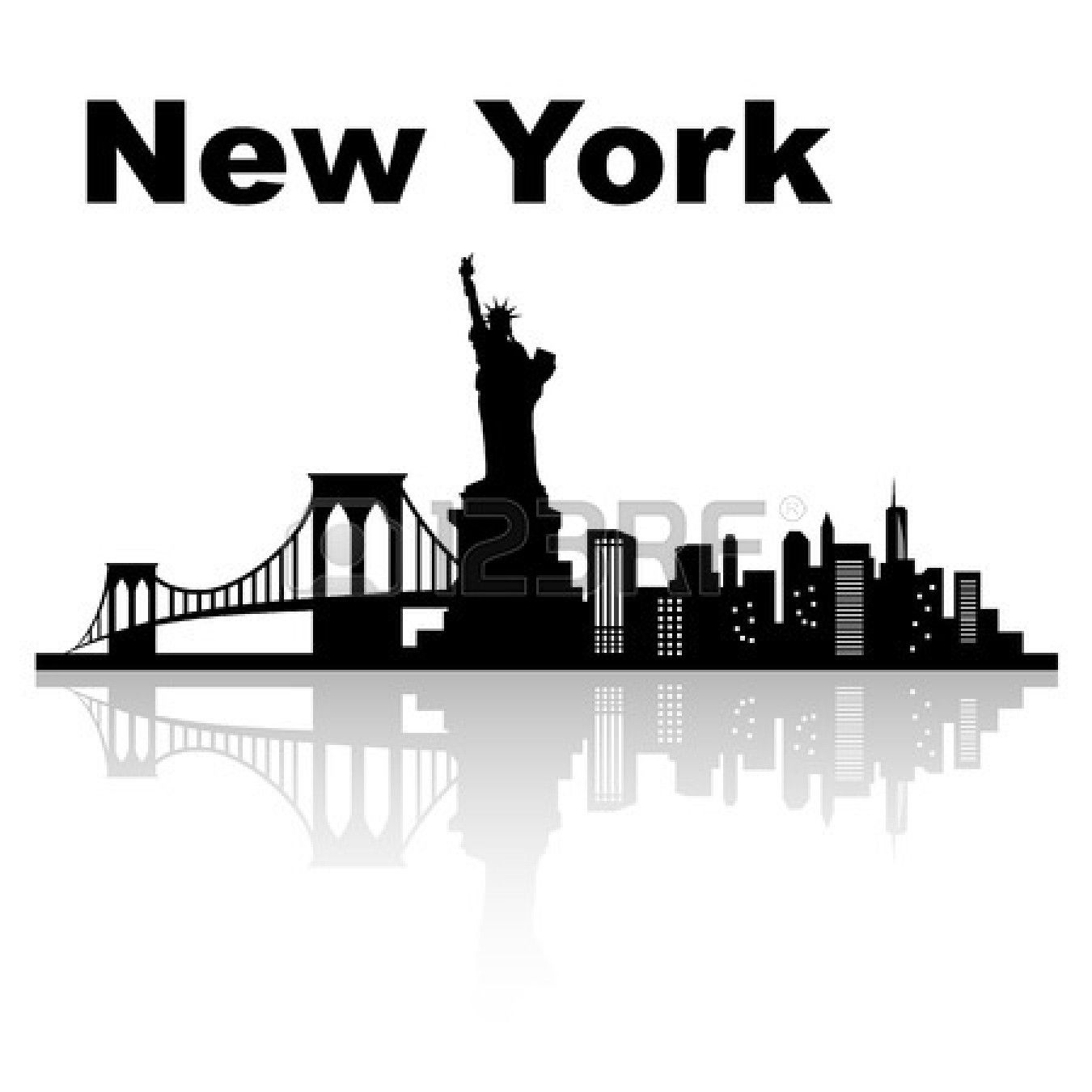 Stock Vector Stencils New York Skyline Silhouette, Nyc Skyline 1350x1350 Stock Vector Stencils New York Skyline Silhouette, Nyc Skyline