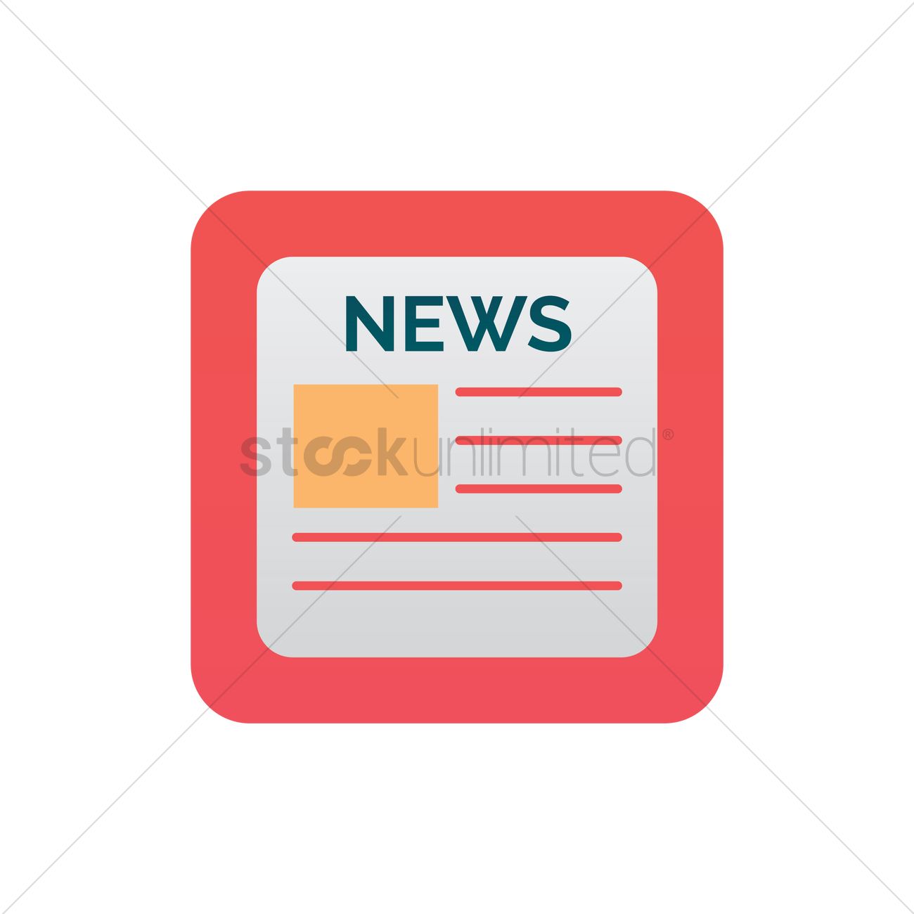 1300x1300 News Icon Vector Image